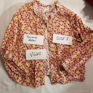 Gymboree girls floral blouse size 7